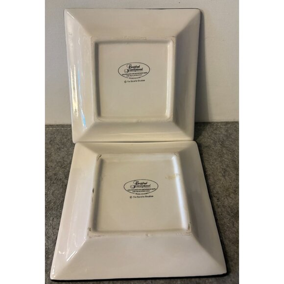 2 Certified International Tre Sorelle Studios Chardonnay And Blanc 6 x 6" Appeti - Picture 3 of 4